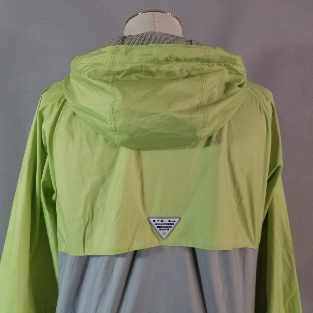 Columbia PFG jacket men's small windbreaker hoodie packable outdoor fishing